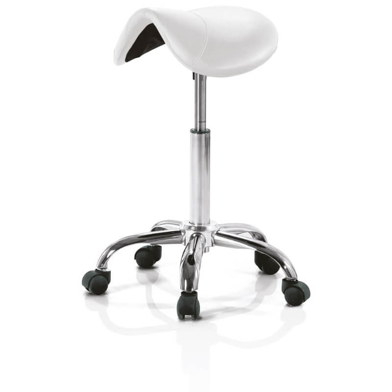 White horse saddle stool