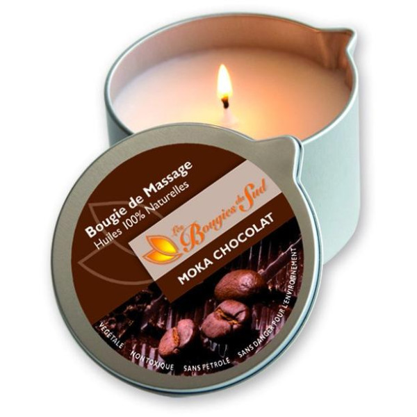 Massage Candle Moka Chacolat Les Bougies du Sud 160 g
