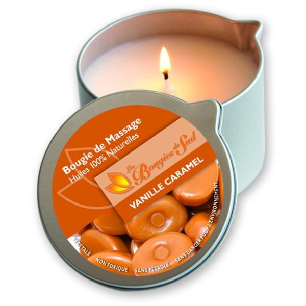 Massage Candle Vanilla Caramel Les Bougies du Sud 160 g