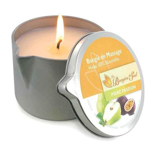 Massage Candle Pear Passion Les Bougies du Sud 160 g