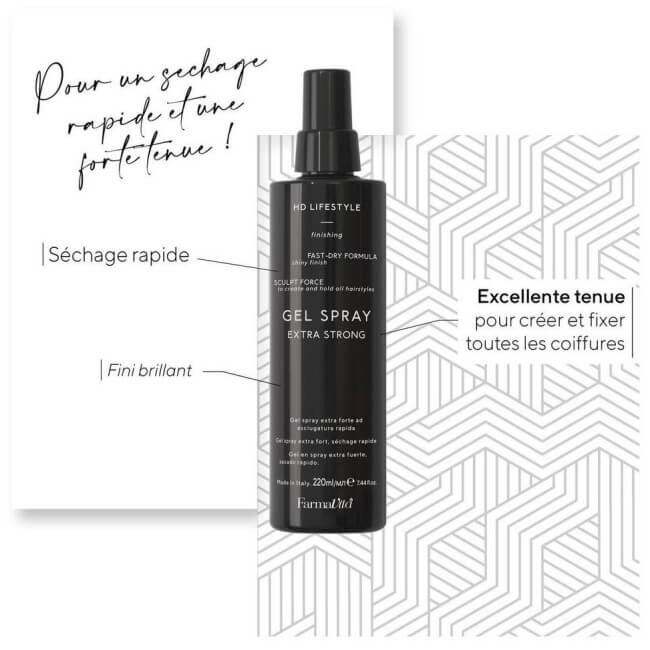 Gel spray extra sterk HD Life style Farmavita 220ML