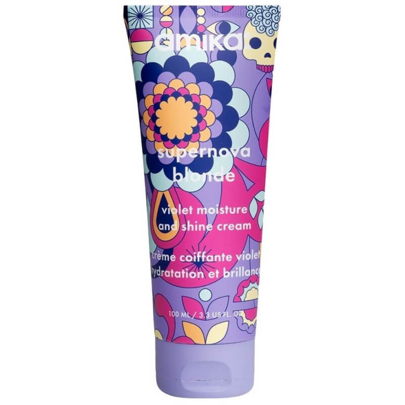 Crema de peinado violeta Supernova de amika 100ML.