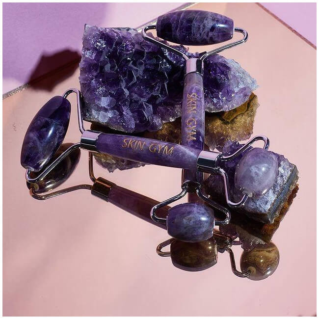 Roller visage Amethyste 2 têtes Skin Gym