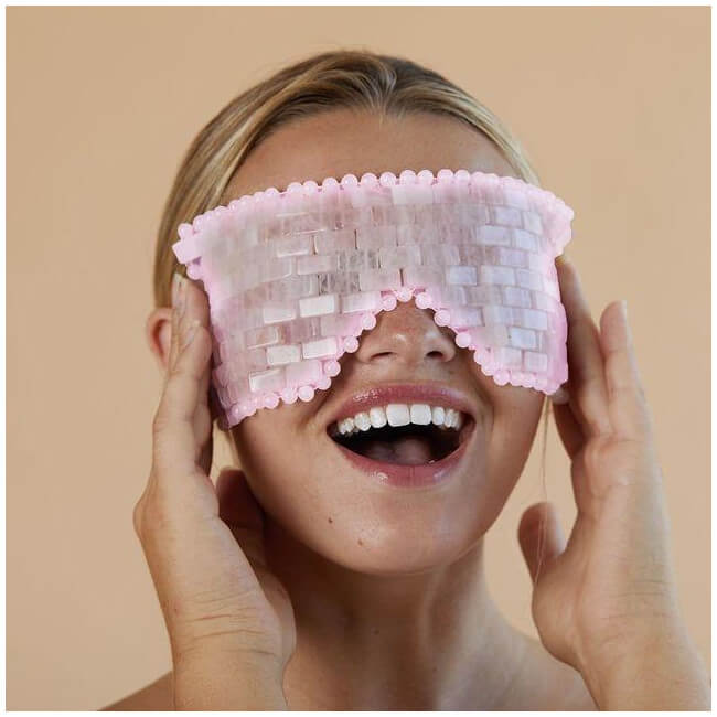 Maschera per gli occhi al quarzo rosa Skin Gym