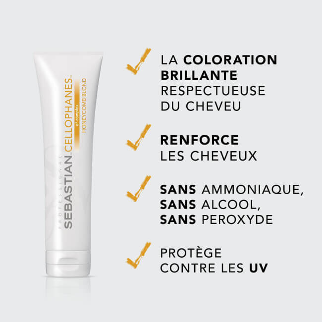 Kleurende behandeling Cellophanes Honeycomb Blond van Sebastian 300 ml.