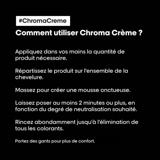 Champú azul neutralizante Chroma Crème de L'Oréal Professionnel, 300 ml.