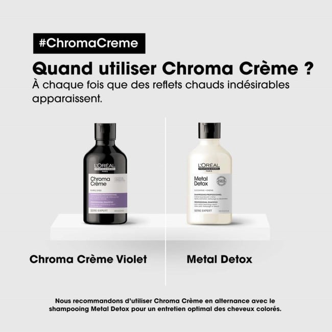 Shampooing violet neutralisant Chroma Crème L'Oréal Professionnel300ML