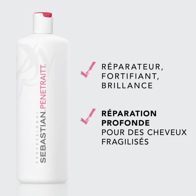 Conditionneur pour cheveux abîmés Penetraitt Sebastian 1000ml