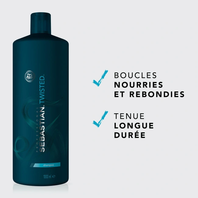 Shampooing pour cheveux bouclés Twisted Elastic Cleanser Sebastian 1000ml Shampooing pour cheveux bouclés Twisted Elastic Cleanser Sebastian 1000ml