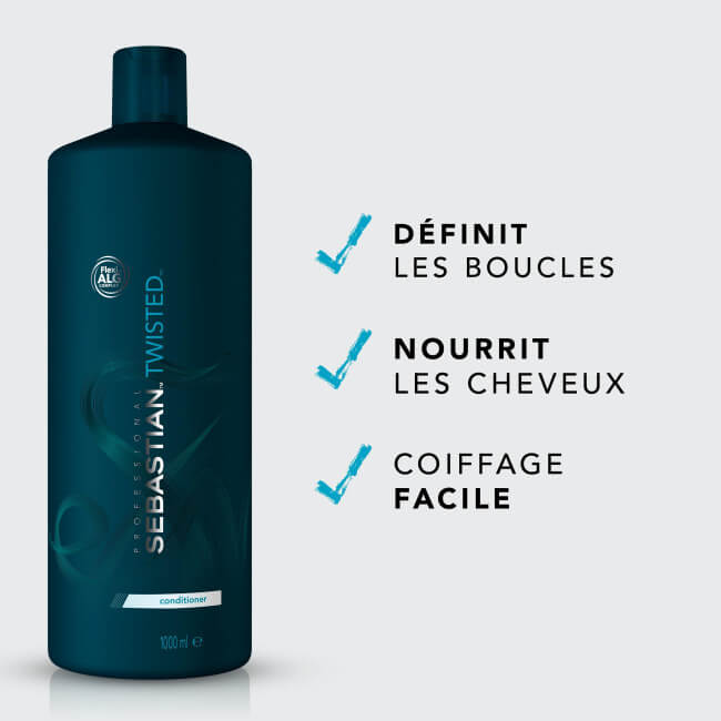 Ontwarrende conditioner voor krullend haar Twisted Elastic Detangler Sebastian 1000ml.