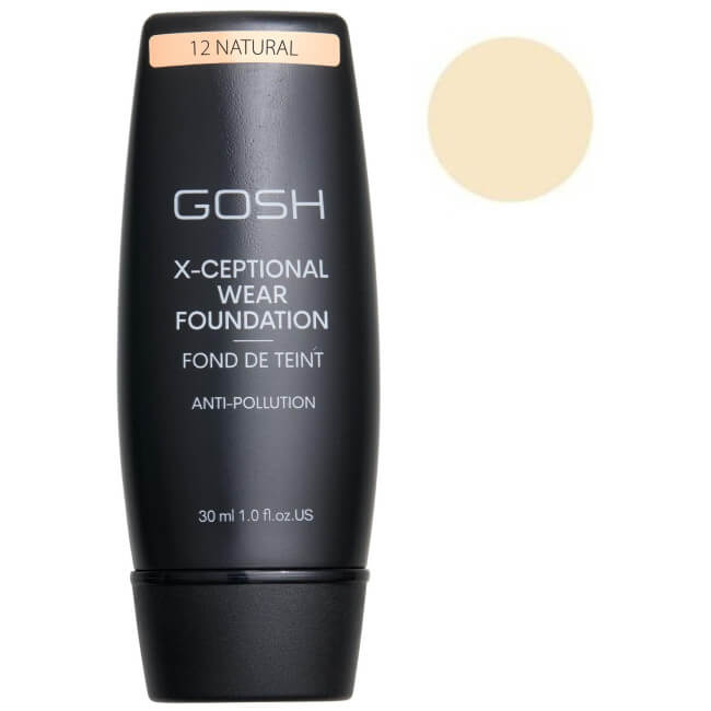 Base de maquilhagem nº 12 Natural - X-Ceptional GOSH 35ML