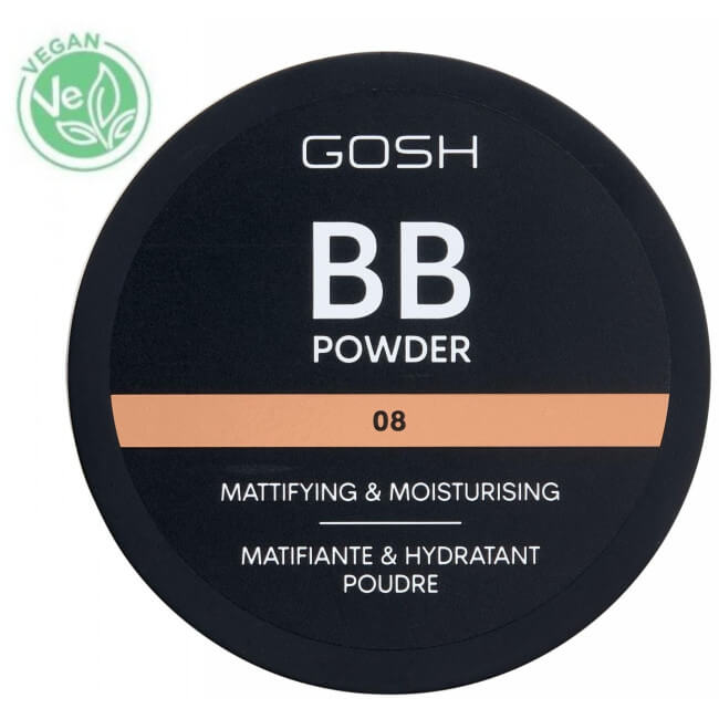 Compact poeder nr. 08 Donker Kastanje - BB Poeder GOSH