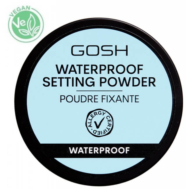 Pó de fixação à prova d'água Setting Powder n°1 transparente da GOSH