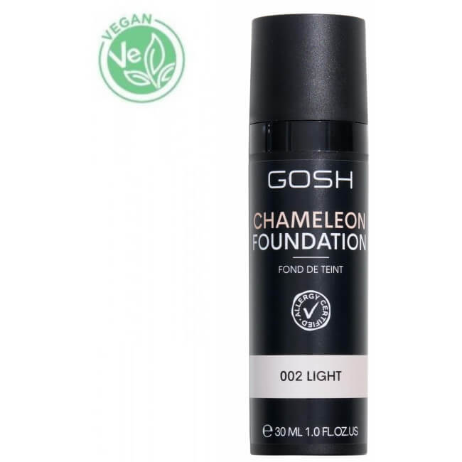 Base de maquilhagem camaleão nº 002 claro Base de maquilhagem camaleão GOSH 30ML