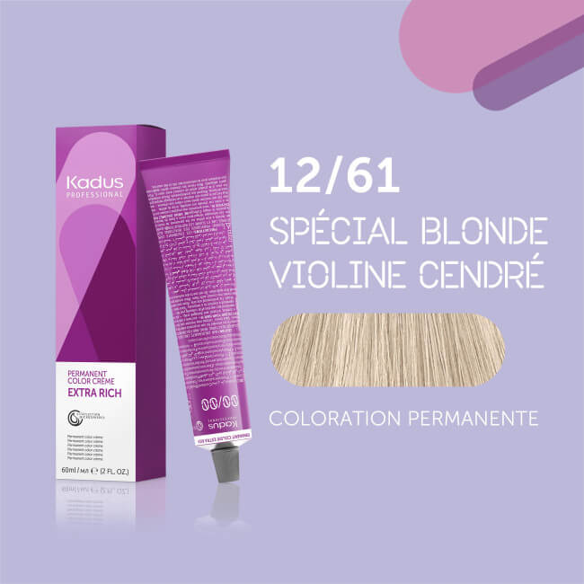 Coloração permanente 12/61 Kadus 60ML