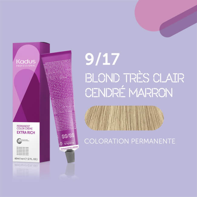 Coloración permanente 9/17 Kadus 60ML