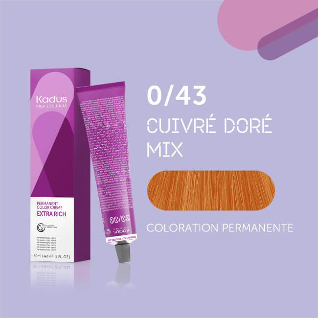 Coloración permanente 0/43 Kadus 60ML