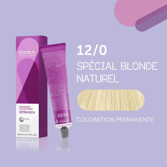 Permanente haarkleuring 12/0 Kadus 60ML