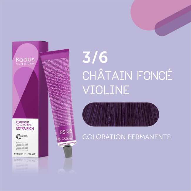 Coloração permanente 3/6 Kadus 60ML