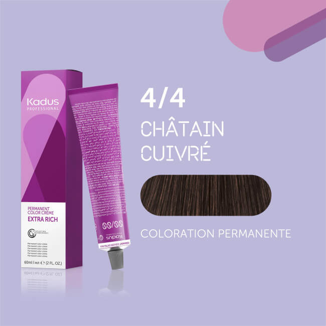 Coloração permanente 4/4 Kadus 60ML
