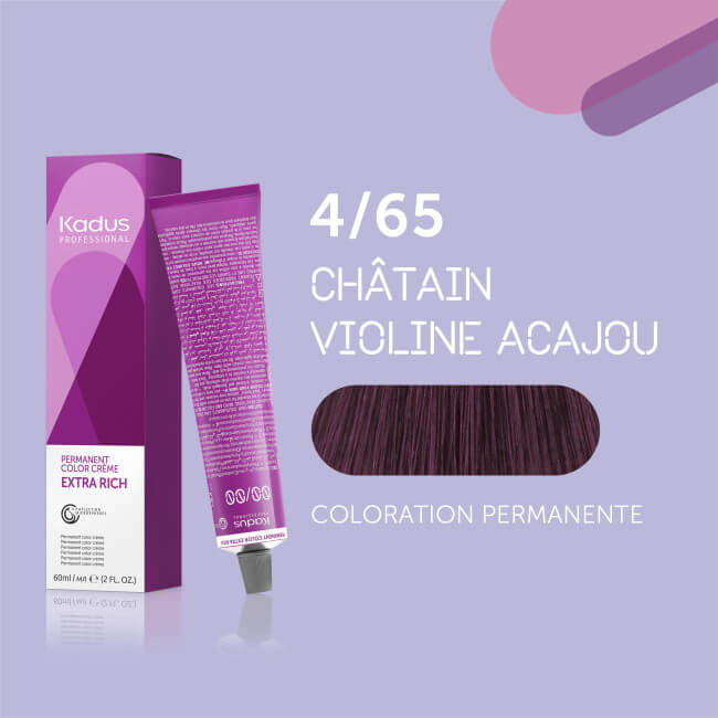 Coloração permanente 4/65 Kadus 60ML