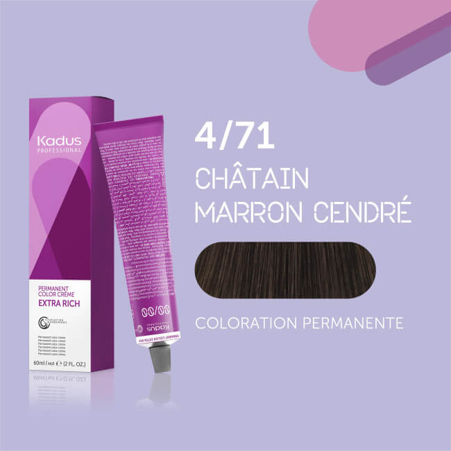 Coloração permanente 4/71 Kadus 60ML