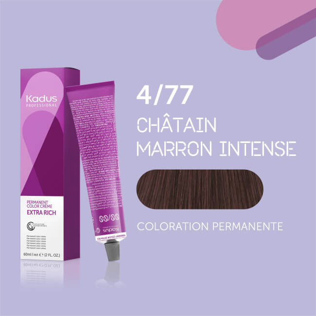 Coloration permanente 4/77 Kadus 60ML