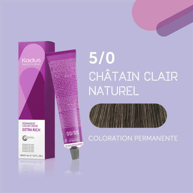 Coloração permanente 5/0 Kadus 60ML