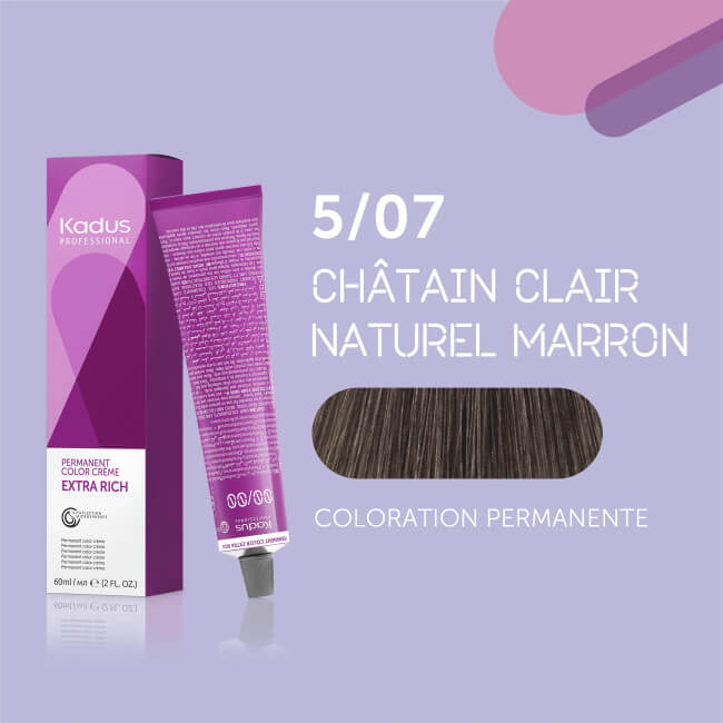 Coloração permanente 5/07 Kadus 60ML