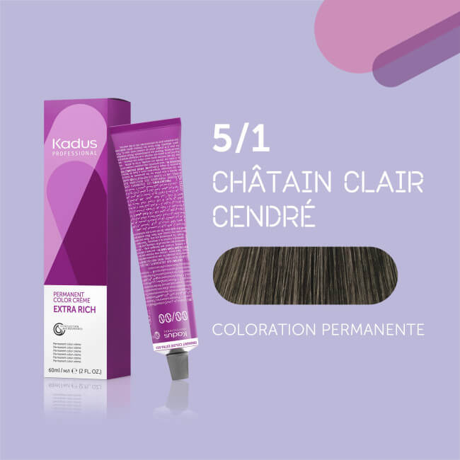 Coloração permanente 5/1 Kadus 60ML