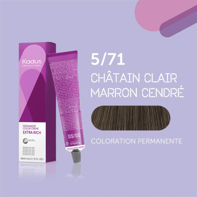 Coloração permanente 5/71 Kadus 60ML