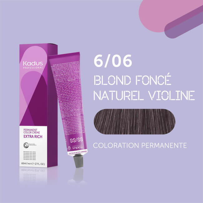 Permanente haarkleuring 6/06 Kadus 60ML