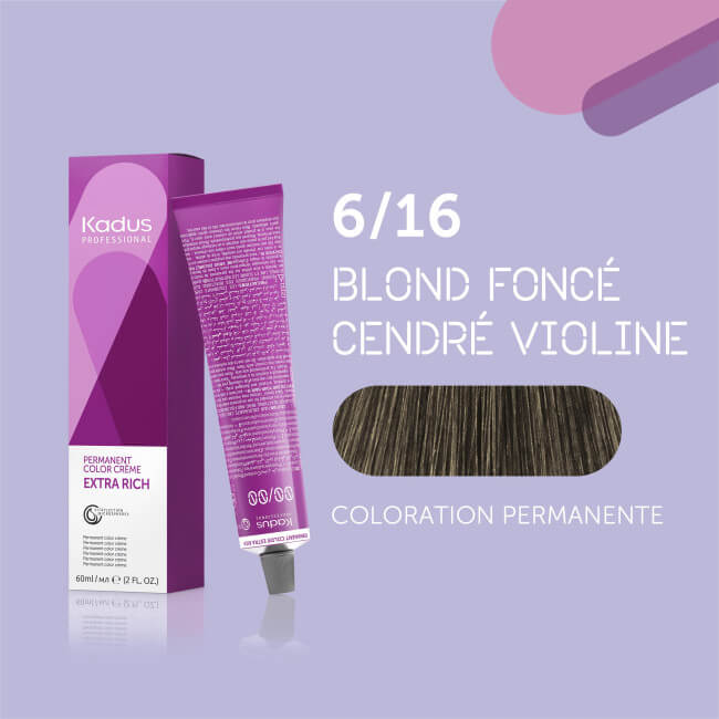 Coloração permanente 6/16 Kadus 60ML