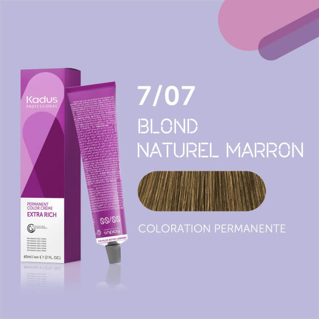 Coloração permanente 7/07 Kadus 60ML