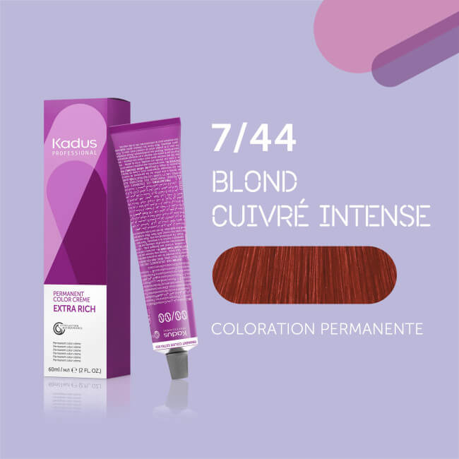 Coloração permanente 7/44 Kadus 60ML