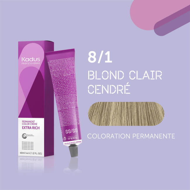 Coloração permanente 8/1 Kadus 60ML