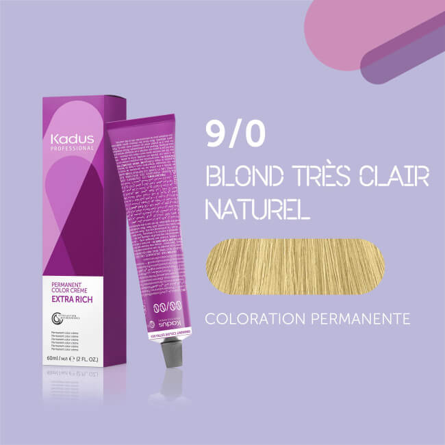 Permanente haarkleuring 9/0 Kadus 60ML