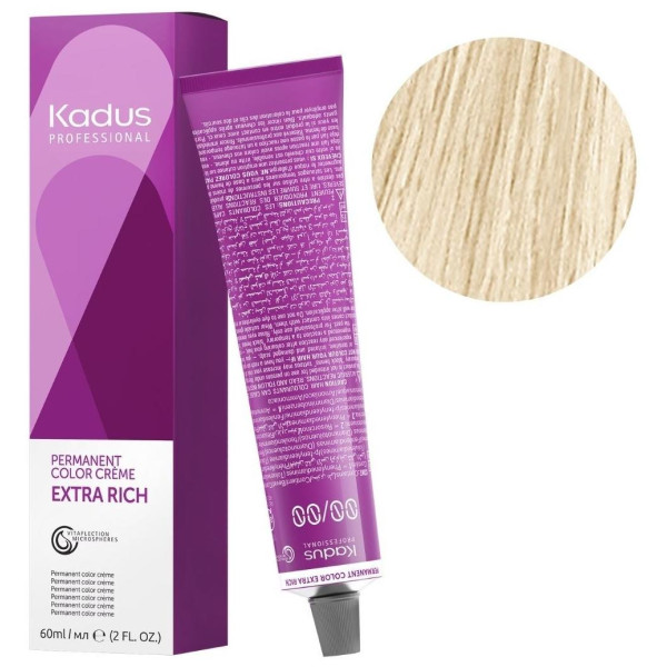 Coloration permanente 12/1 spécial blonde cendré Kadus 60ML