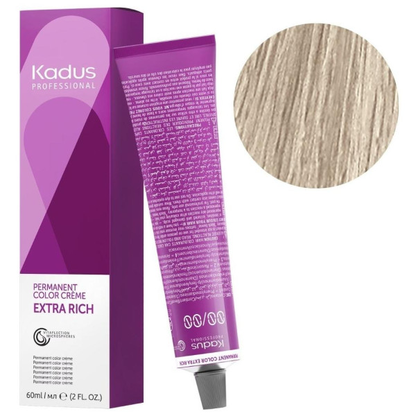 Coloration permanente 10/8 blond très très clair perlé Kadus 60ML