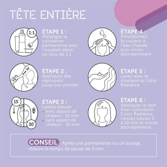 Coloration permanente 10/8 blond très très clair perlé Kadus 60ML