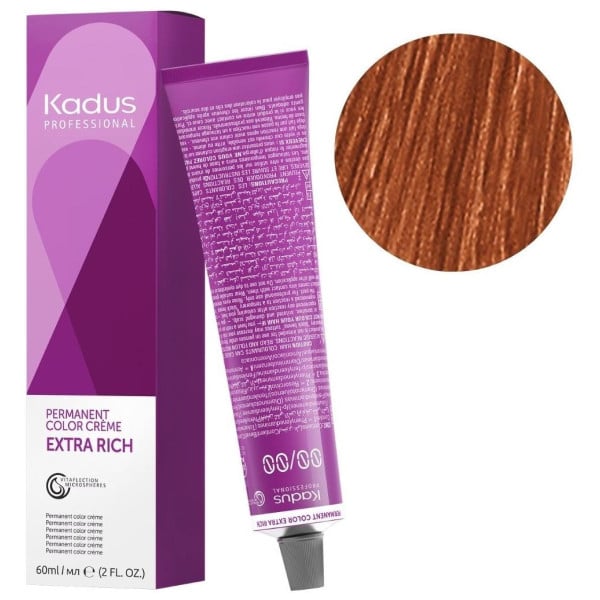Coloration permanente 8/44 blond clair cuivré intense Kadus 60ML