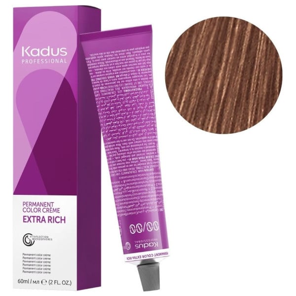 Coloration permanente 6/77 blond foncé marron intense Kadus 60ML 