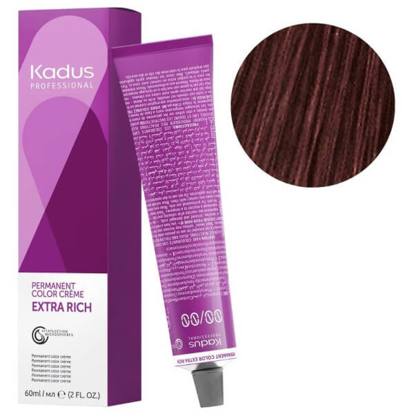 Coloration permanente 5/74 châtain clair marron cuivré Kadus 60ML