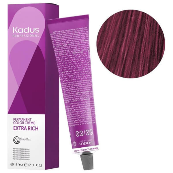 Coloration permanente 5/65 châtain clair violine acajou Kadus 60ML