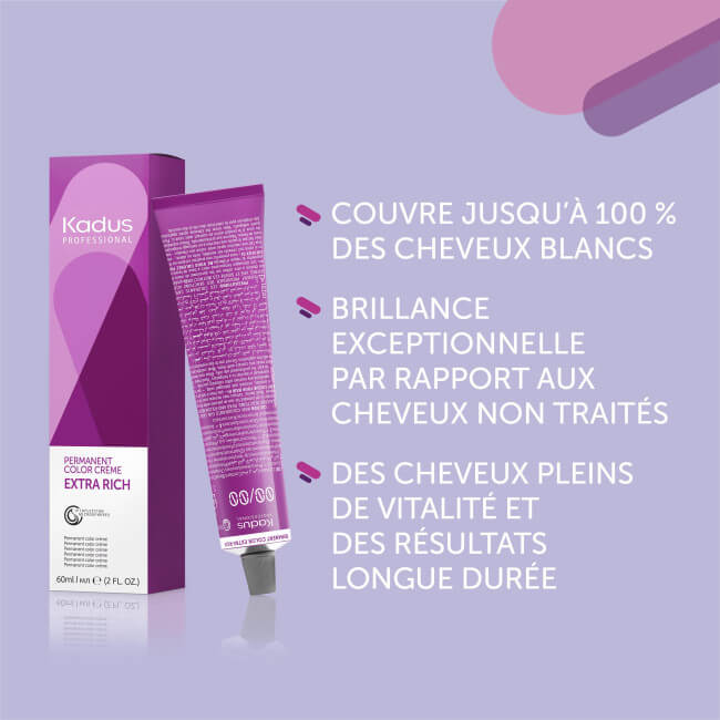 Coloration permanente 0/43 cuivré doré mix Kadus 60ML