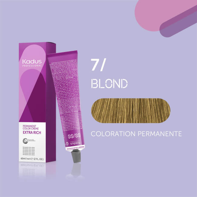Coloração permanente 7/ Kadus 60ML