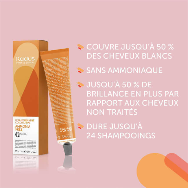 Coloration semi-permanente sans ammoniaque 10/0 Kadus 60ML