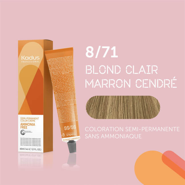 Coloration sans ammoniaque 8/71 Kadus 60ML