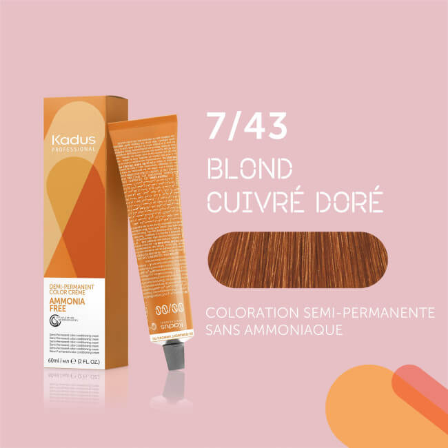 Coloration sans ammoniaque 7/43 Kadus 60ML
