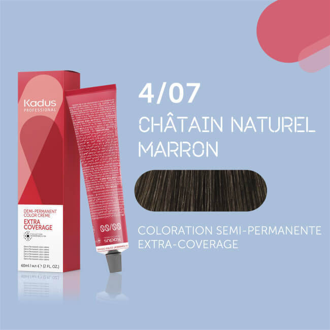 Coloração de cobertura extra 4/07 Kadus 60ML